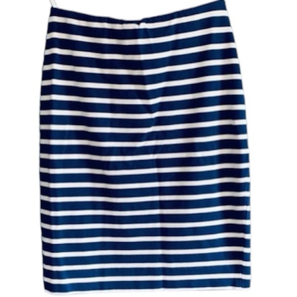 L’Agence Blue and White Nautical Stripe Pencil Skirt. Size XS - Picture 3 of 7